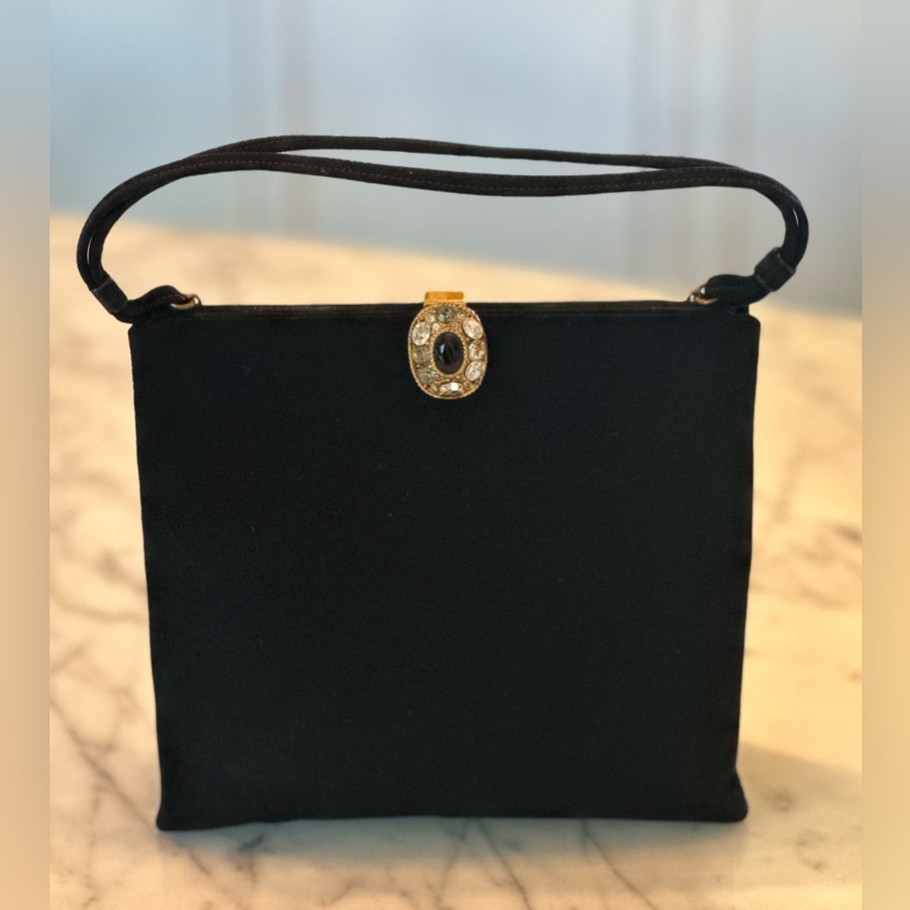 VINTAGE “Coblentz Original” Women’s Black Suede Evening handbag